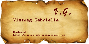 Viszmeg Gabriella névjegykártya