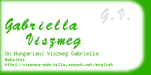 gabriella viszmeg business card